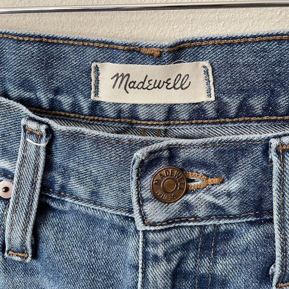 Madewell Retro Crop Bootcut Two-Tone High Rise Jeans Women’s 28 Fits 31 x 24 - Picture 3 of 10